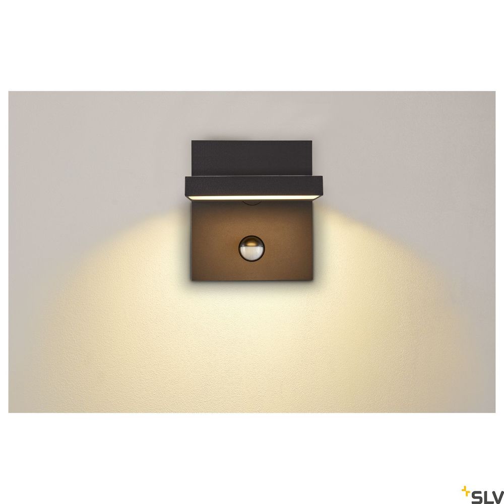 Abridor Sensor LED Buiten Wandlamp 3000-4000K Anthraciet