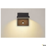 Capteur d'abriseur LED extérieur lampe murale 3000-4000K anthracite