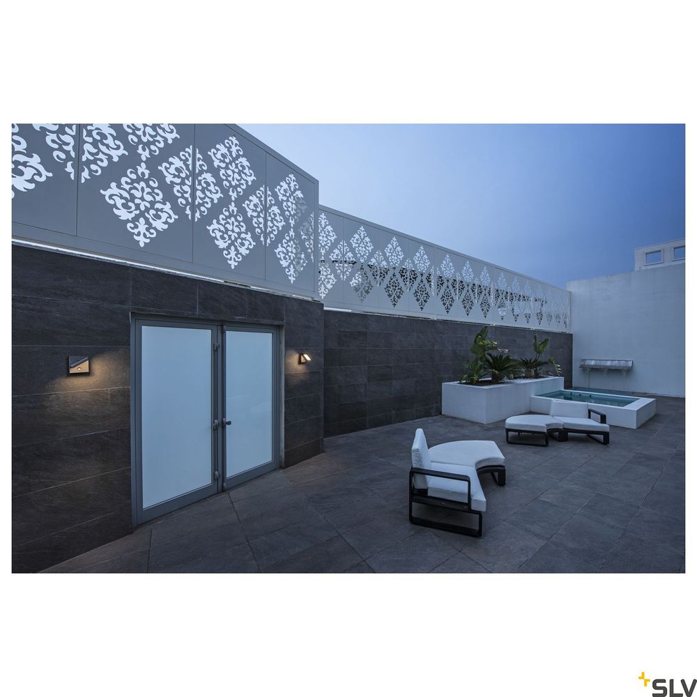 Zewnętrzna lampa ścienna LED LAMPE LED LED 3000-4000k antracyt
