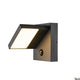 Abridor Sensor LED Außen-Wandlampe in Anthrazit, 3000-4000K, moderne Beleuchtung für Außenbereiche.