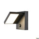 Abridor Sensor LED Außen-Wandlampe in Anthrazit mit 3000-4000K Lichtfarbe, ideal für Außenbeleuchtung.