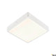 Ainos Square LED Außen Wand- & Deckenleuchte CCT - quadratische weiße Leuchte mit opaler Oberfläche.
