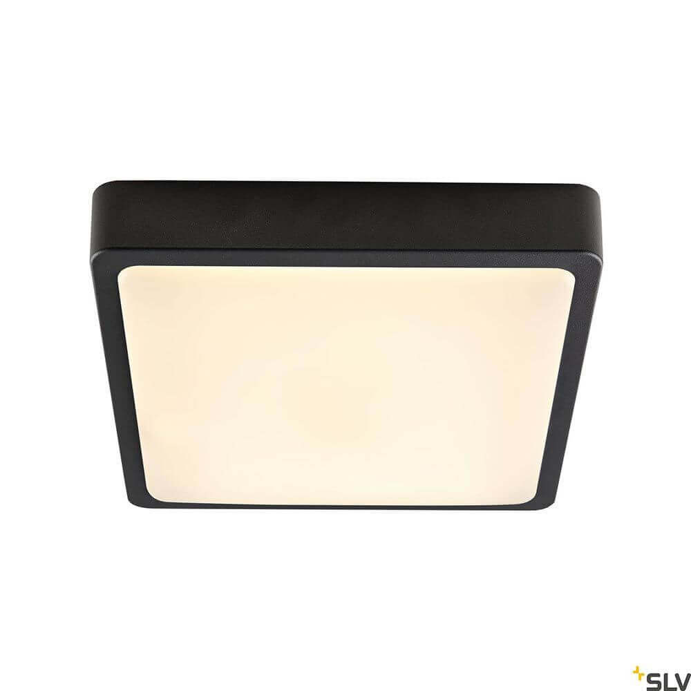 SLV Ainos LED Außen Wand- und Deckenleuchte, quadratisch, wassergeschützt, elegantes Design für Außenbereiche.