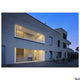 Akalo 83 Einbau-Deckenleuchte Weiß 3000/4000/5700K in moderner Architektur bei Nacht.