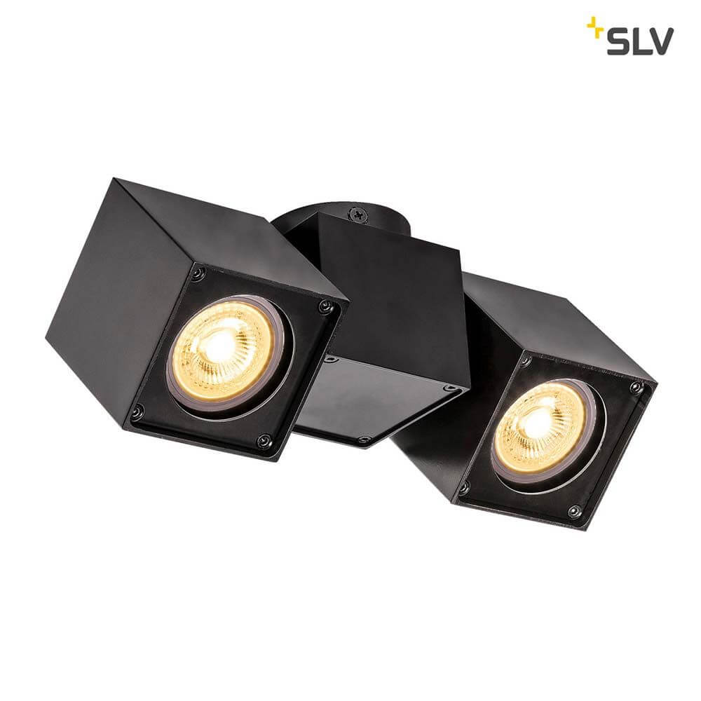Luz de superficie Altra Dice Doble QPAR51 Negro