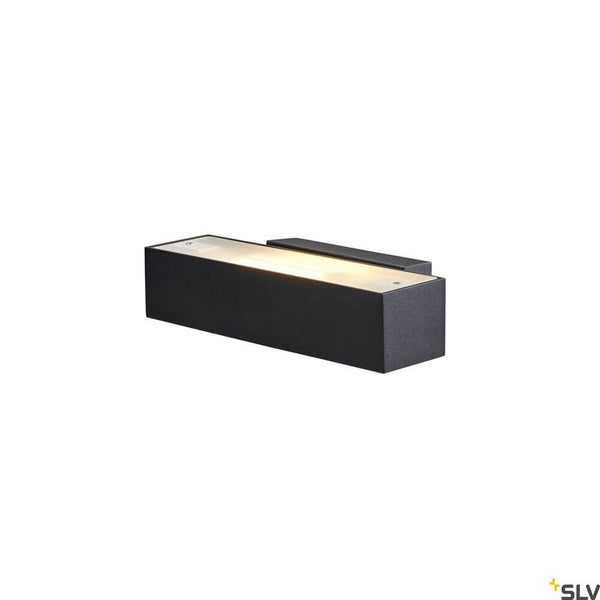 Andreas Qt-De12 Wandlampe Schwarz mit modernem Design und warmem Licht strahlt Eleganz aus.