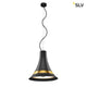 Bato 35 LED Pendelleuchte Schwarz, Messing mit modernen Design und integrierten Leuchtmitteln.