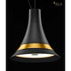 Bato 35 LED Pendelleuchte Schwarz, Messing mit elegantem Design und integrierter LED-Beleuchtung.