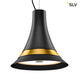 Bato 35 LED Pendelleuchte Schwarz, Messing mit elegantem Design und integrierten LED-Leuchtmitteln.