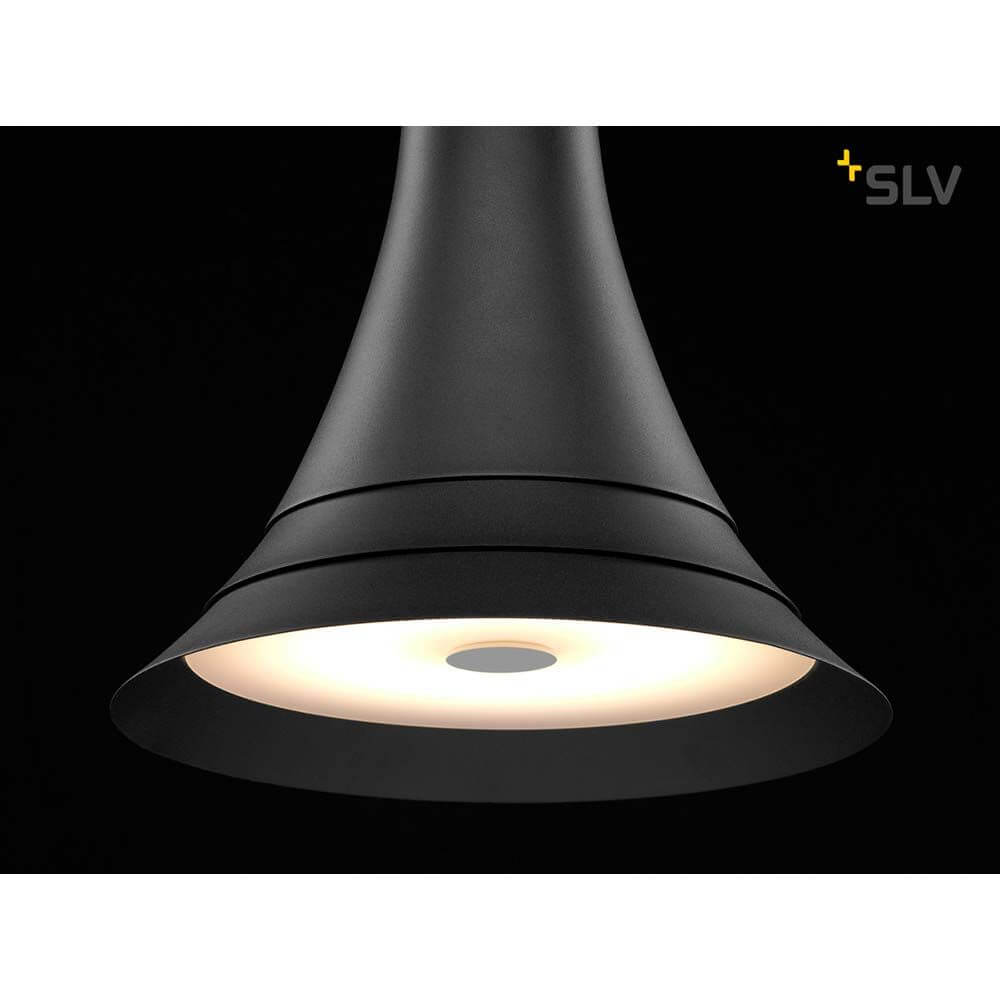 Bato 35 LED Pendelleuchte Schwarz - elegante Pendelleuchte in Schwarz mit integriertem Licht.