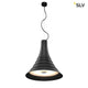 Bato 45 LED Pendelleuchte Schwarz, moderne schwarze Hängeleuchte mit integriertem LED-Licht.