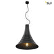 Bato 45 Pendelleuchte Schwarz mit elegantem Design und integriertem LED Licht.