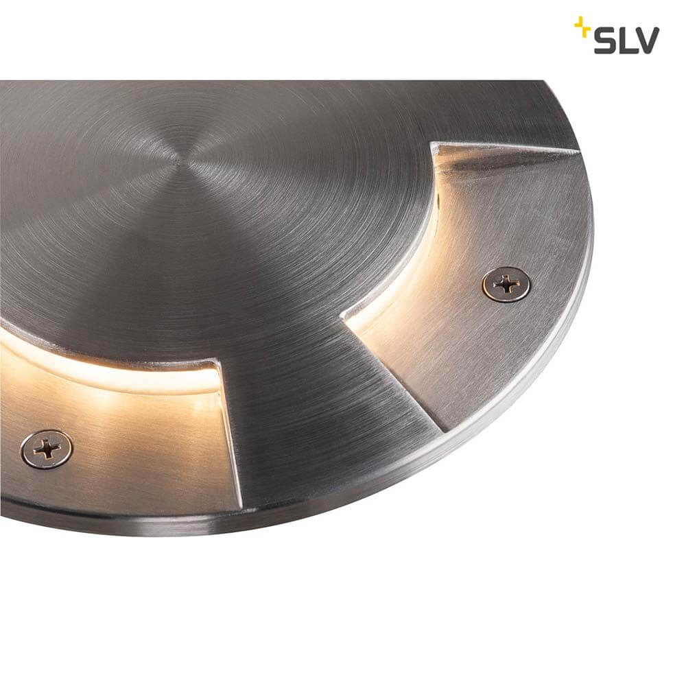 Big Plot Abdeckung 4 Auslässe Edelstahl von SLV, aluminium, moderne Leuchtenabdeckung, elegantes Design, langlebiges Material.