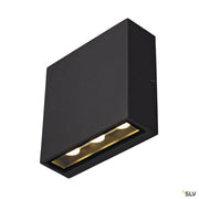 Big Quad Up&Down utendørs vegglampe IP54 