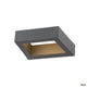 Bookat LED Wandaufbauleuchte Anthrazit in modernem Design mit minimalistischem Look.