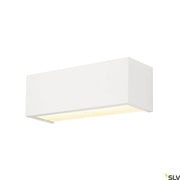 Chrombo LED applique murale 3000K en blanc, lampe murale moderne avec verre satiné pour un éclairage efficace.