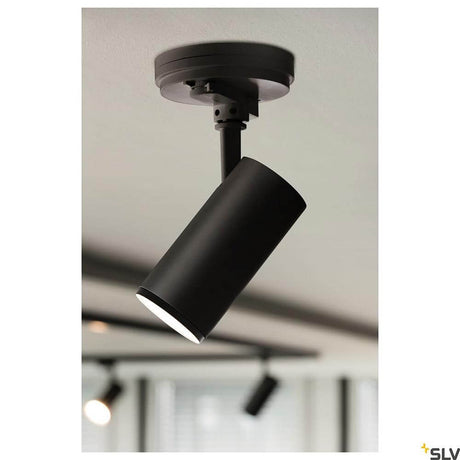 Dali S-Track pendant outlet Ø 14.3 cm as indoor lighting, ceiling-mounted for DALI spotlights.