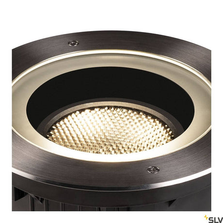 Dasar 270 Grill: schwarzer Aluminium-Diffusor für SLV DASAR 270 Outdoor LED Bodeneinbauleuchte zur Reduzierung von Blendung