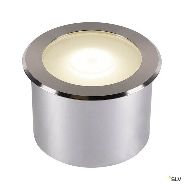Dasar Flat 120 LED Bodeneinbauleuchte Edelstahl, begehbar, IP65/IP67, Edelstahlblende für Outdoor