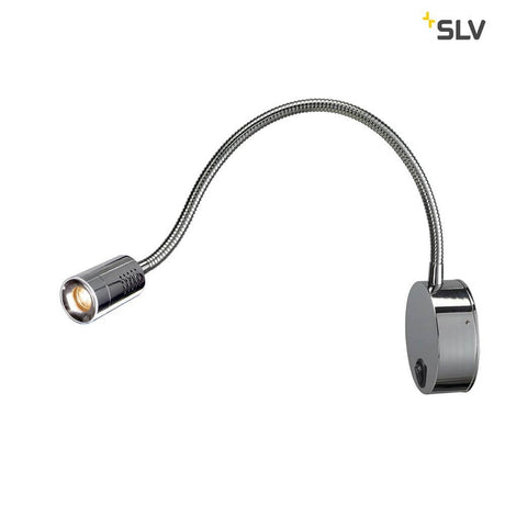 Dio Flex Plate LED luminaire d’affichage chromé 2700K avec bras flexible pour montage mural