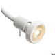 Dio Flex Plate QPAR51 Wandlampe Weiß – Detailansicht der weißen Wandlampe mit warmem Licht.