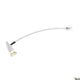 Displayleuchte Adl 50 QPAR51 Weiß, elegante Wandlampe mit flexiblem Arm und moderner, minimalistischer Bauweise.