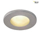 Dolix Out Einbaustrahler 230V IP65 Rund Chrom Matt mit Aluminium und Spritzwasserschutz.