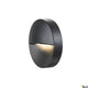 Downunder Out Round LED Wandeinbaulampe Anthrazit 3000K in elegantem, modernem Design mit warmem Licht.