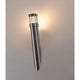 Edelstahl Raster für Trust-Serie an einer Wandlampe, verleiht neues Erscheinungsbild und verändert das Abstrahlverhalten.