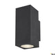 Enola LED Wandaufbauleuchte CCT Up&Down Outdoor in Schwarz mit leistungsstarken LEDs für Außenbereiche.