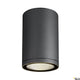 Enola Round LED Deckenaufbauleuchte in Schwarz, zylindrisches Aluminiumdesign mit leistungsstarken LEDs.