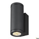 Enola Round Up&Down Outdoor LED Wandaufbauleuchte 2-flammig CCT in schwarz mit effizienter LED-Beleuchtung
