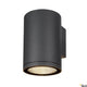 Enola Single Outdoor LED Wandaufbauleuchte CCT Anthrazit Round