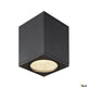 Enola Square Outdoor LED Deckenaufbauleuchte Anthrazit CCT in moderner quadratischer Form mit leistungsstarkem LED.