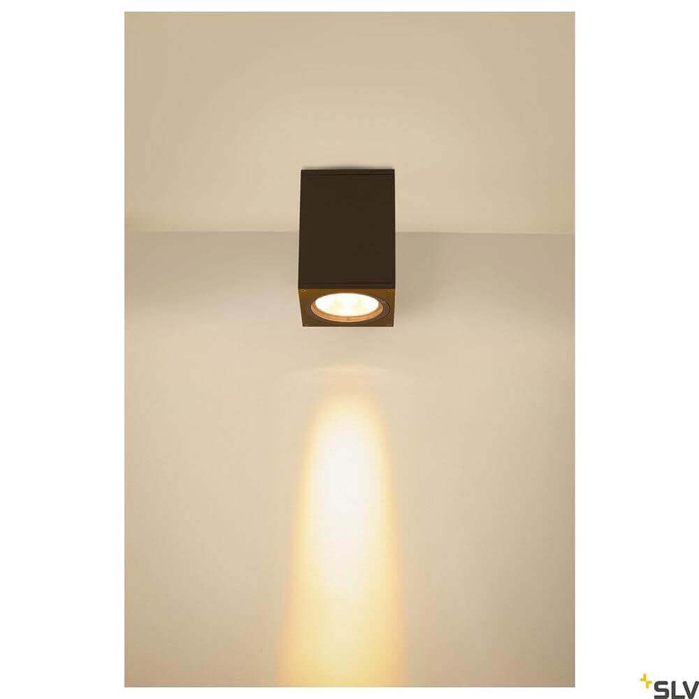 Enola Square Outdoor LED Deckenaufbauleuchte Anthrazit CCT