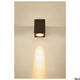 Enola Square Outdoor LED Deckenaufbauleuchte Anthrazit CCT an der Decke montiert mit warmem Lichtschein
