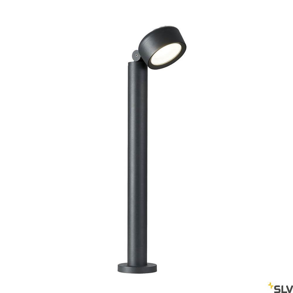 Eskina 80 Pole Fl 3000/4000K Anthrazit IP65: elegante Außenbeleuchtung mit modernen Linien.