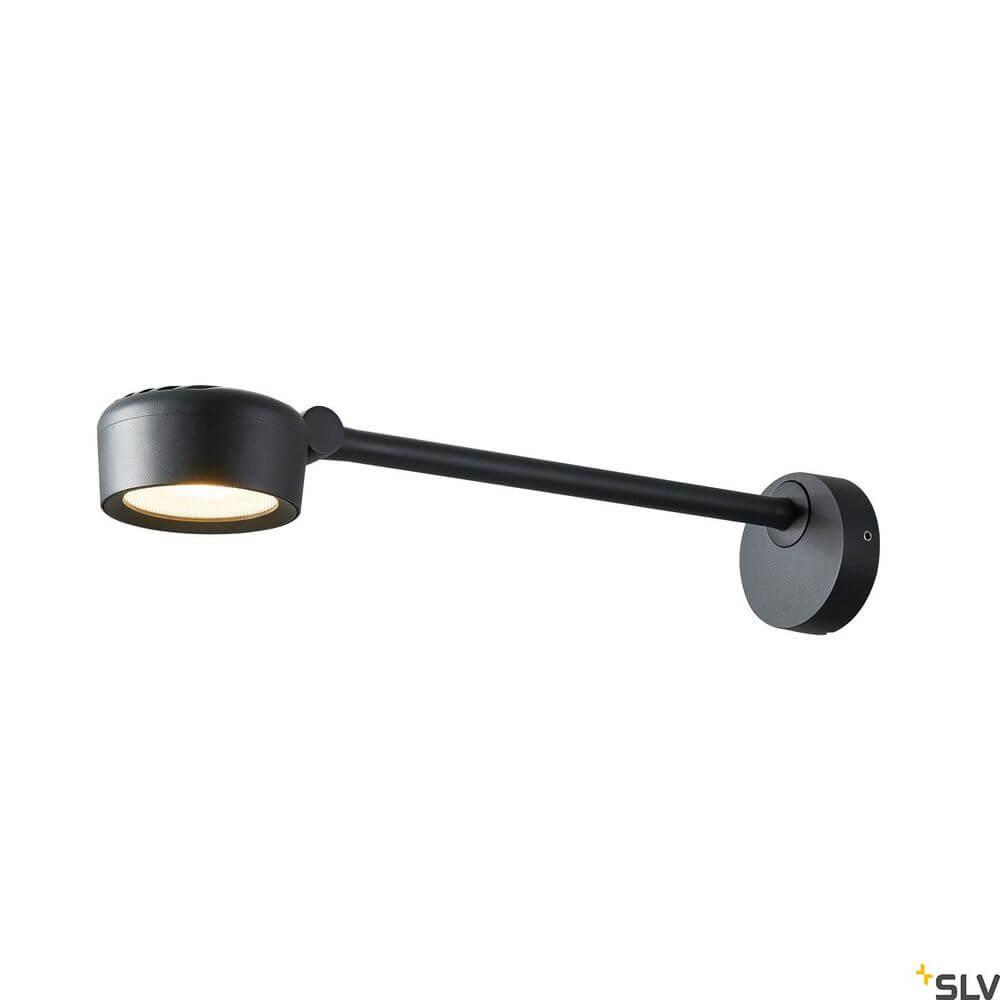 Eskina Displayleuchte 3000-4000K Anthrazit IP65 moderne Wandlampe mit Schwenkarm in Schwarz