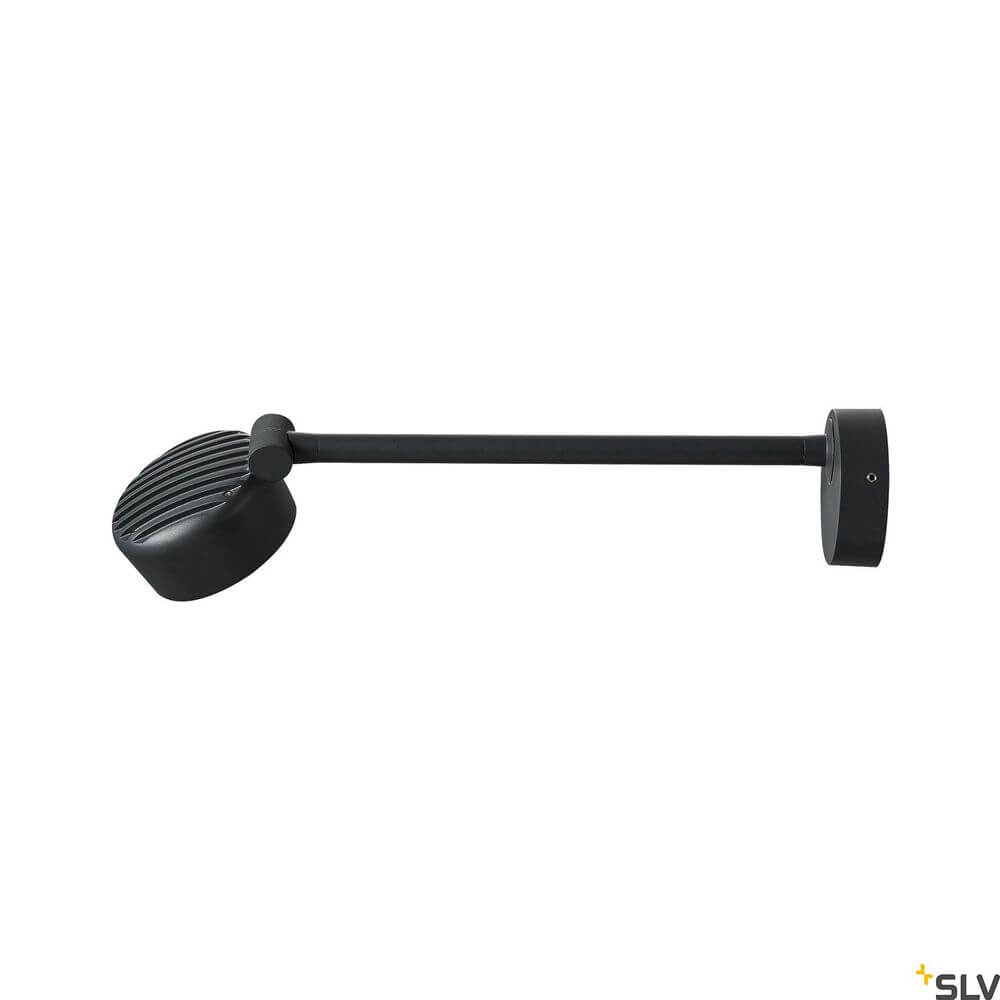 Eskina Displayleuchte 3000-4000K Anthrazit IP65 seitliche Ansicht der Wandlampe