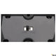 Detailansicht des Schalters der Eskina Double LED Pollerleuchte Frame IP65 mit Temperaturwahl 3000K oder 4000K.