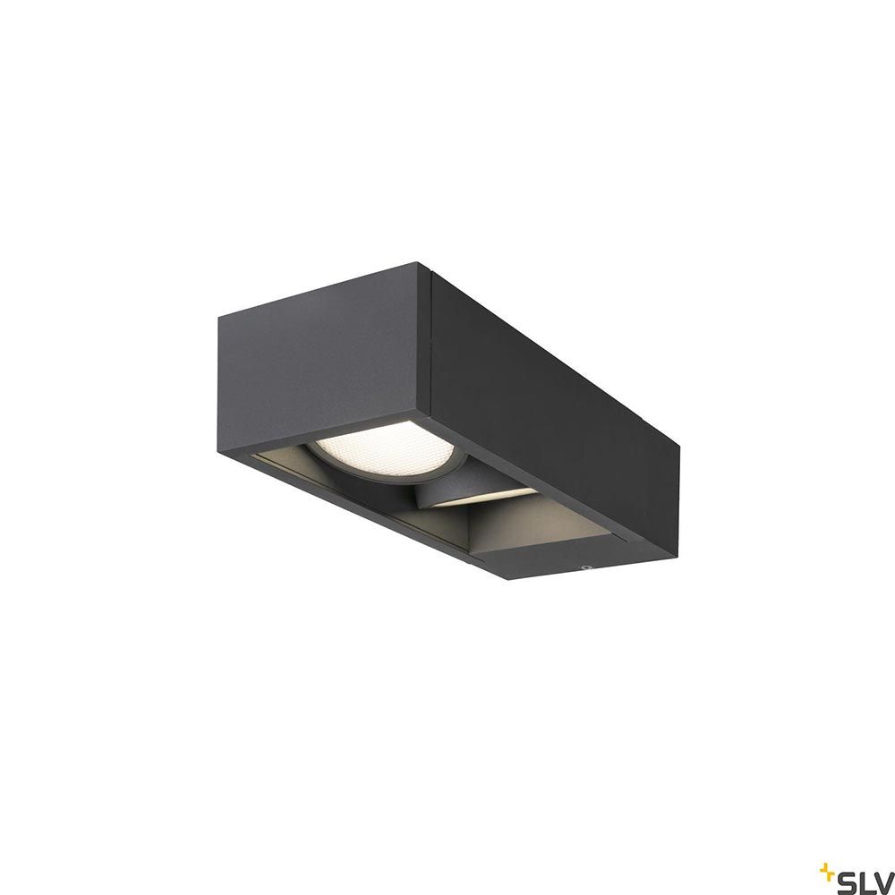 Eskina Frame Outdoor LED Wandaufbauleuchte Double Anthrazit CCT