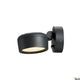 Eskina Sensor LED Strahler 3000-4000K Anthrazit an Wand montiert mit dimmbarem Licht.