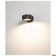 Eskina Sensor LED Strahler 3000-4000K Anthrazit an Wand montiert mit warmem Licht.