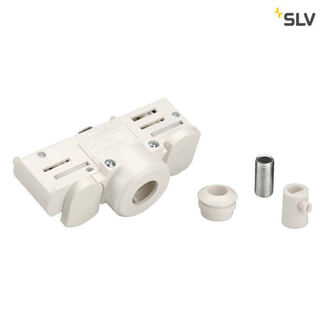 Eutrac 3-Phasen Stromschienenadapter Weiß für 3Phasen Hochvolt-Schienen-System, mit Zubehör