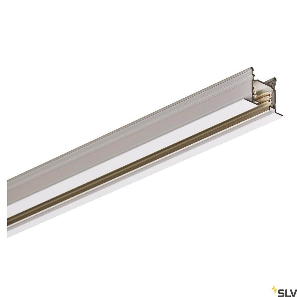 Eutrac 3m Hochvoltschiene 3-Phasen-Einbauschiene Weiß - Aluminium Trägerschiene für Hochvolt System