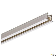 Eutrac 3m Hochvoltschiene 3-Phasen-Einbauschiene Weiß, weiße Aluminium-Trägerschiene für Deckeneinbau