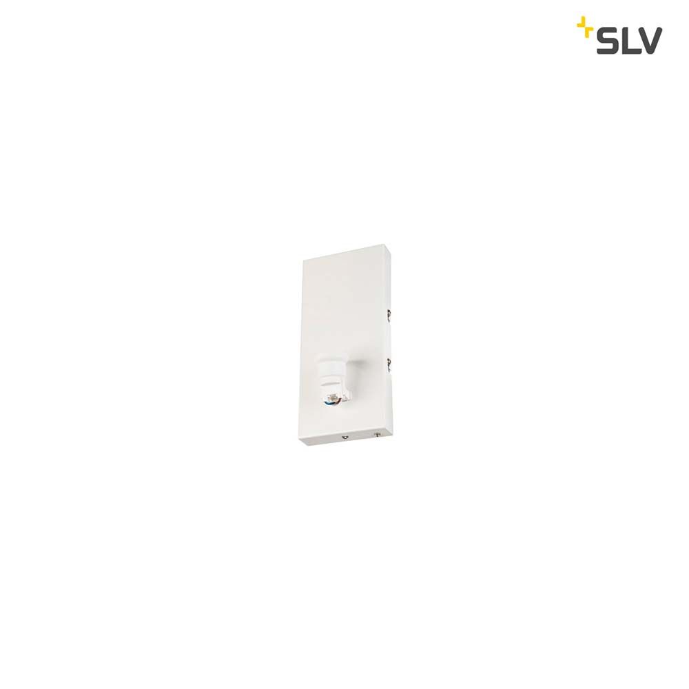 Fenda Basis Wandleuchte in Weiß ohne Schirm, E27 Sockel, ideal für LED- und Energiesparleuchtmittel.