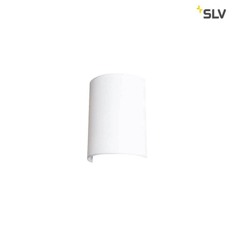 Demi-abat-jour Fenda 30 cm blanc - abat-jour moderne FENDA pour lampe murale, finition laquée blanche mate, compatible avec l’applique murale de base FENDA 1001272