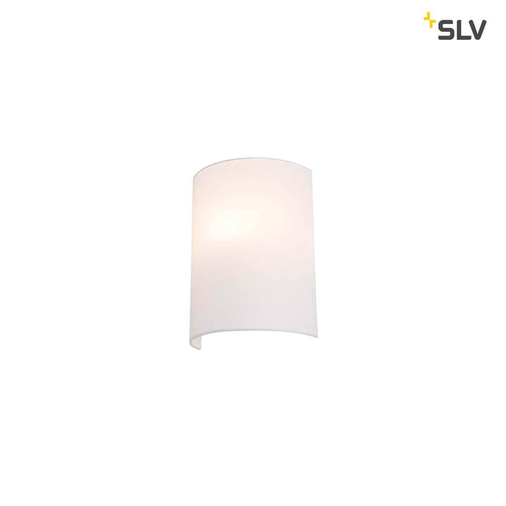 Fenda Halbschirm 30cm Weiß - moderner Leuchtenschirm für FENDA Basis Wandleuchte 1001272, schlichtes weißes Halbzylindrisches Design