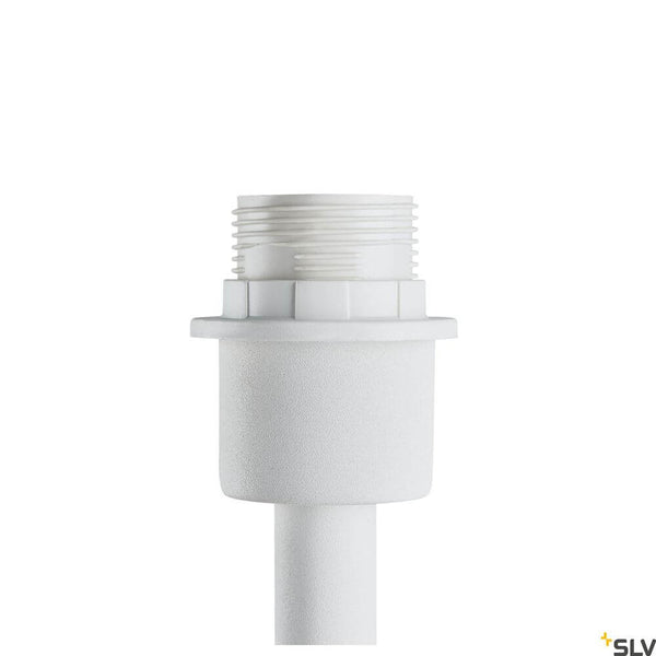 Pied de lampe de table Fenda E27 blanc (sans abat-jour) avec un socle E27 pour des possibilités d'association simples.
